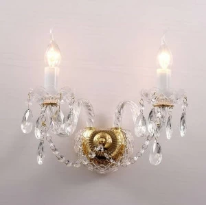 Бра Favourite Simone 1736-2W FAVOURITE СВЕЧА 077638 Прозрачный;серебро