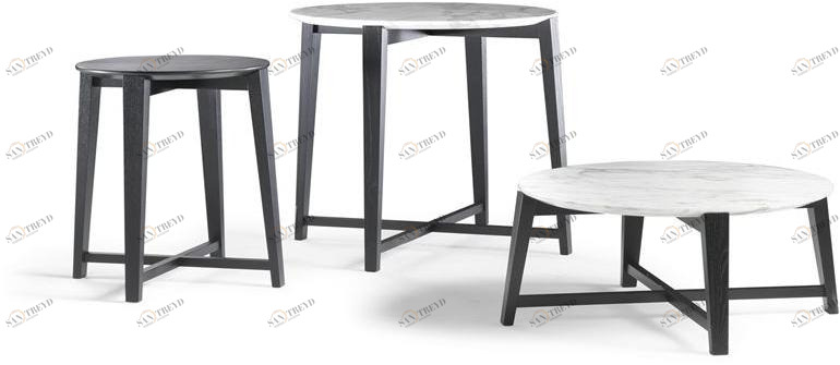 Flexform Круглый журнальный столик из мрамора sun-id-1365642