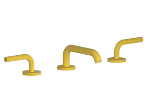 Смеситель для раковины с 3 отверстиями для пола с автоматическим сливом