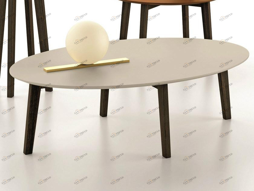 Dall'Agnese Овальный лакированный журнальный столик Zoe sun-id-1386861