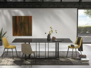 Pointhouse Прямоугольный стол из металла и керамики