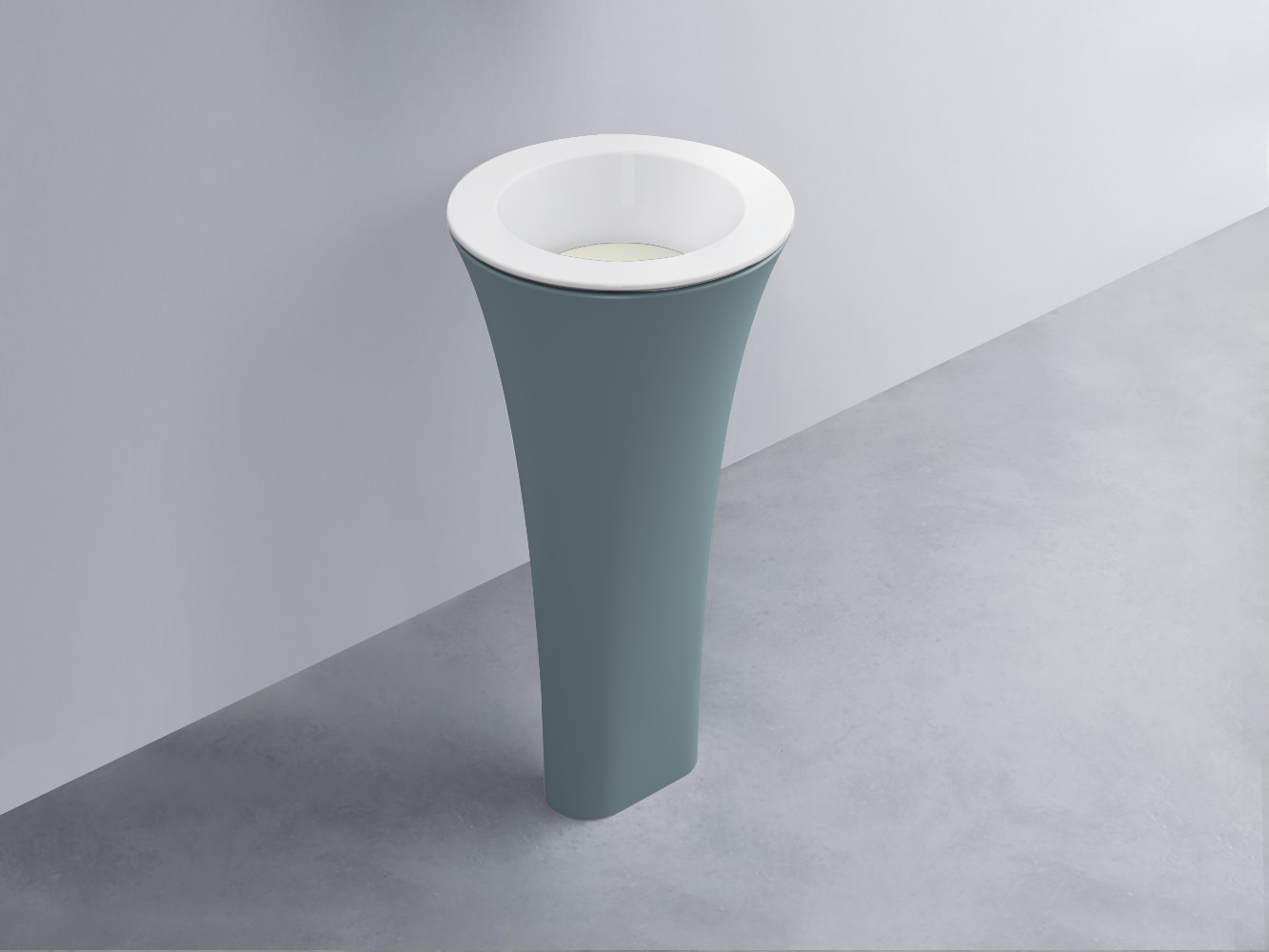 AMLA45-BL+AMPILT-TL+AMCOLT-PL Раковина Amedeo Tondo отдельностоящая cielo Enjoy + Amedeo Ceramica Cielo