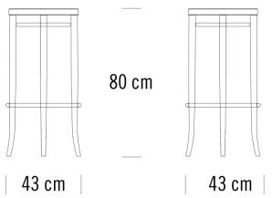 Thonet Высокий табурет с сиденьем из индийской трости 204 sun-id-1393049 - Вид №8