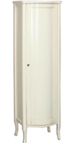 Витрина MIGLIORE Bella ML.BLL-VE450.DR с дверцей, нежно-розовый  - Вид №1