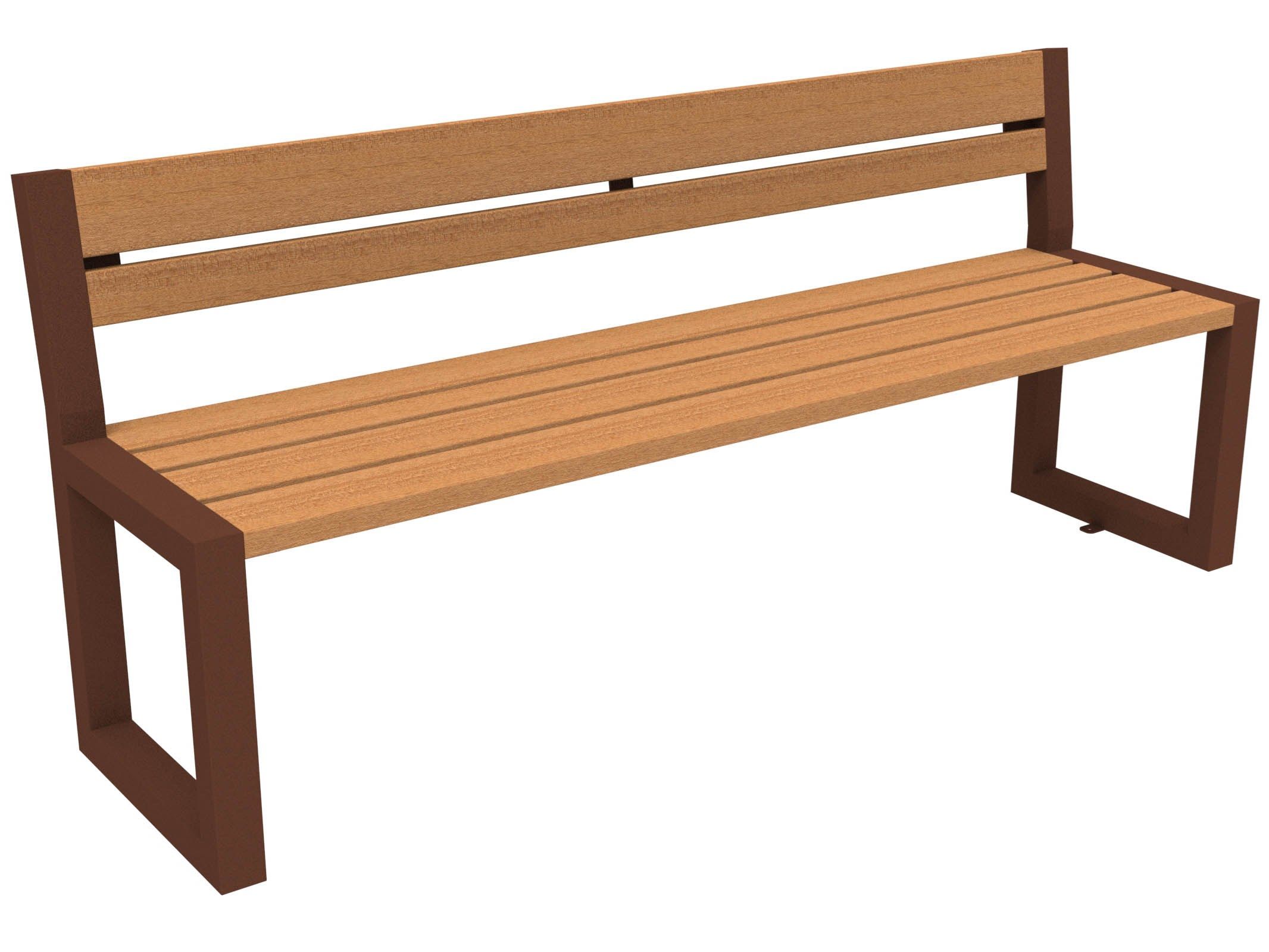 Скамья из окуме со спинкой Lazzari ритм ARCH-00140158 - Вид №39