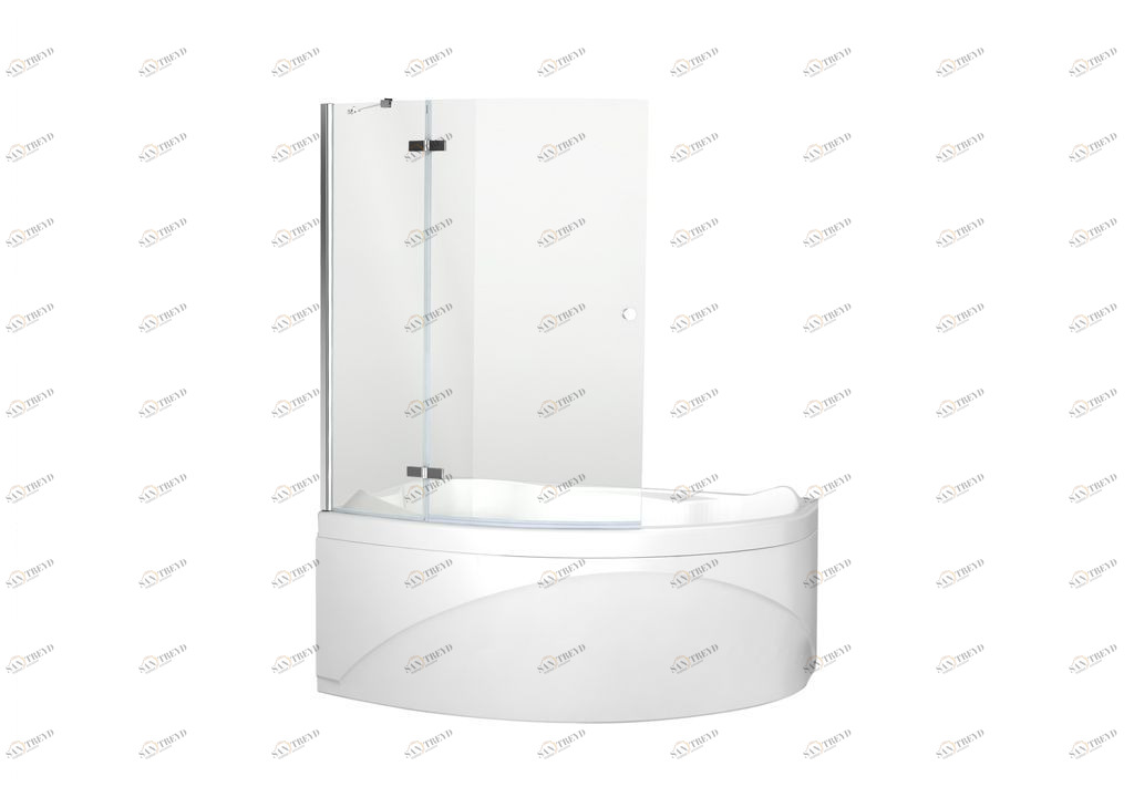 00196051 Душевое ограждения на борт вынны Aquanet Китай BETA