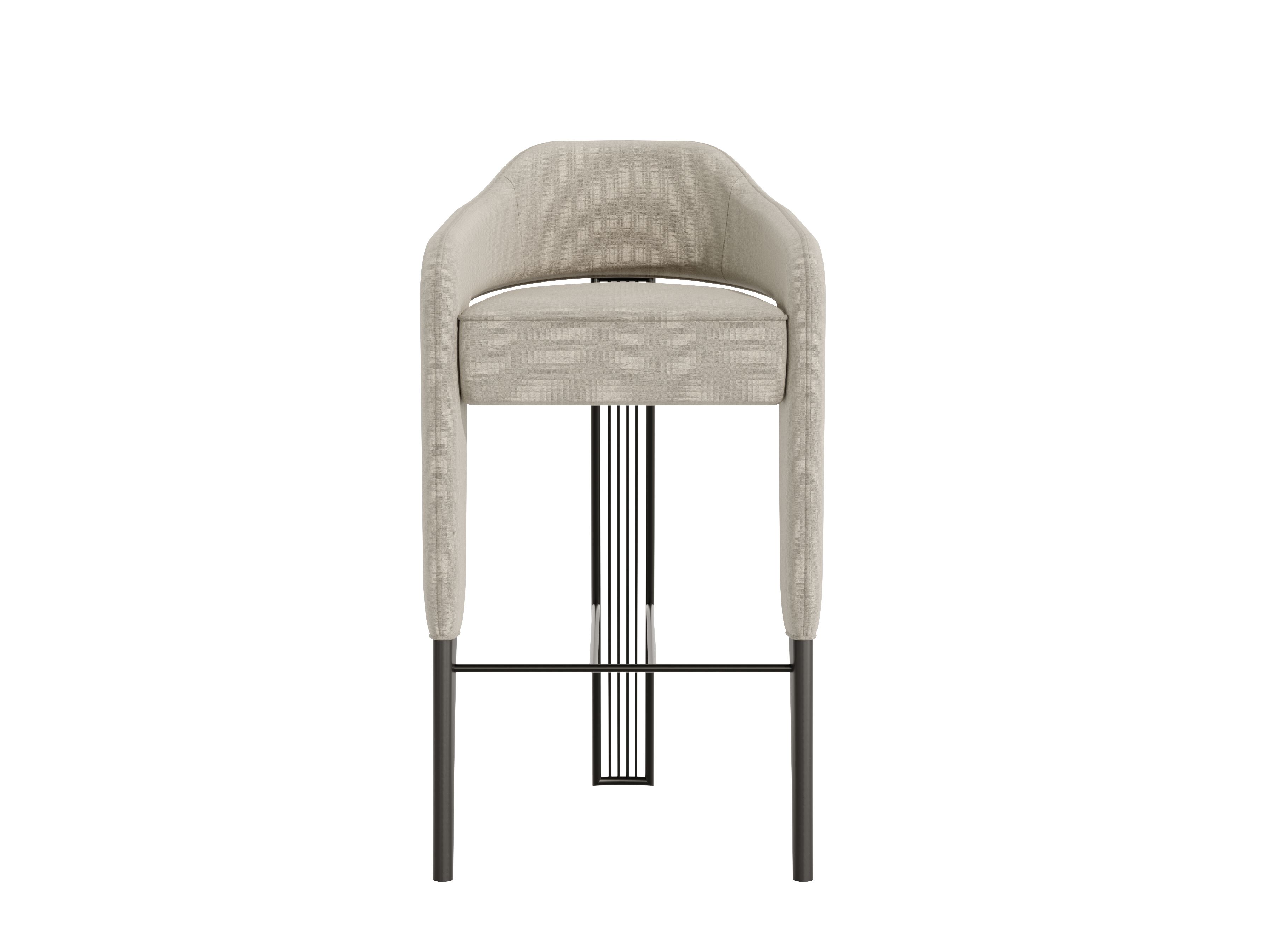 Тканевый барный стул с подставкой для ног Casa Magna INVICTA II ARCH-00109795 - Вид №3