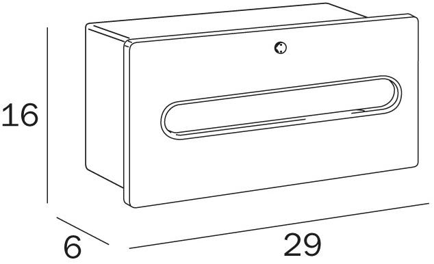 INDA® Настенная дверь из металла для гостиниц из металла Hotellerie A0525c - Вид №1