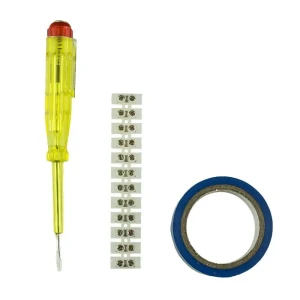 Набор электрика (отвертка, клеммы, изоляция)