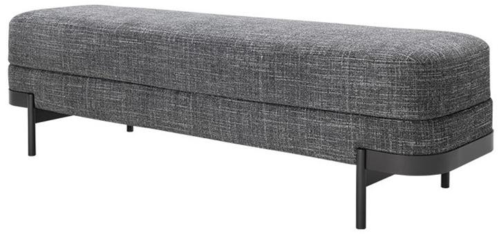 HC28 Cosmo Мягкая скамья из ткани Barry 24f003 - Вид №1