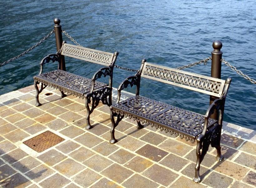 Neri Скамейка чугунная с подлокотниками Scilla 2100 - Вид №3