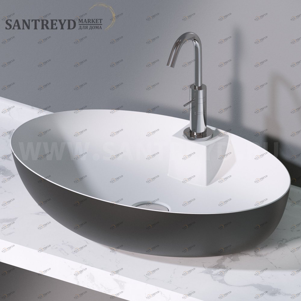 L604205 Накладная раковина на столешницу  овальная A. e T. Italia ELITE AeT ITALIA