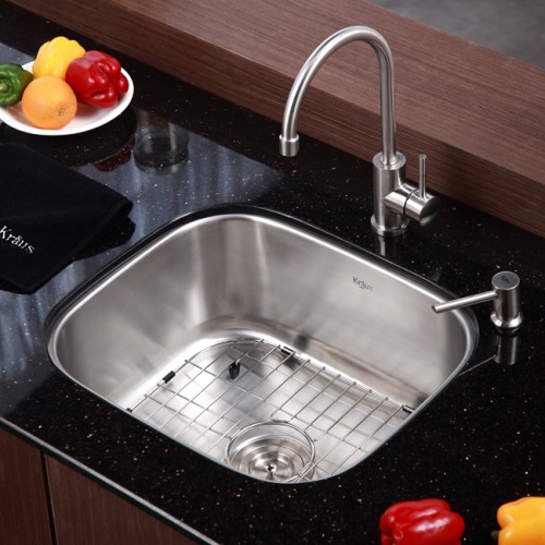 KBU11-KPF2160-KSD-33SN Мойка кухонная прямоугольная Krausru  - Вид №1