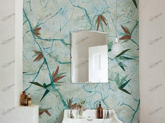 Wall&decò Цветочные обои для ванной Wet system 16 sun-id-1371256