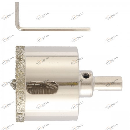 Коронка алмазное по керамограниту 60х67мм трехгранный хвостовик Matrix Матрикс 12830