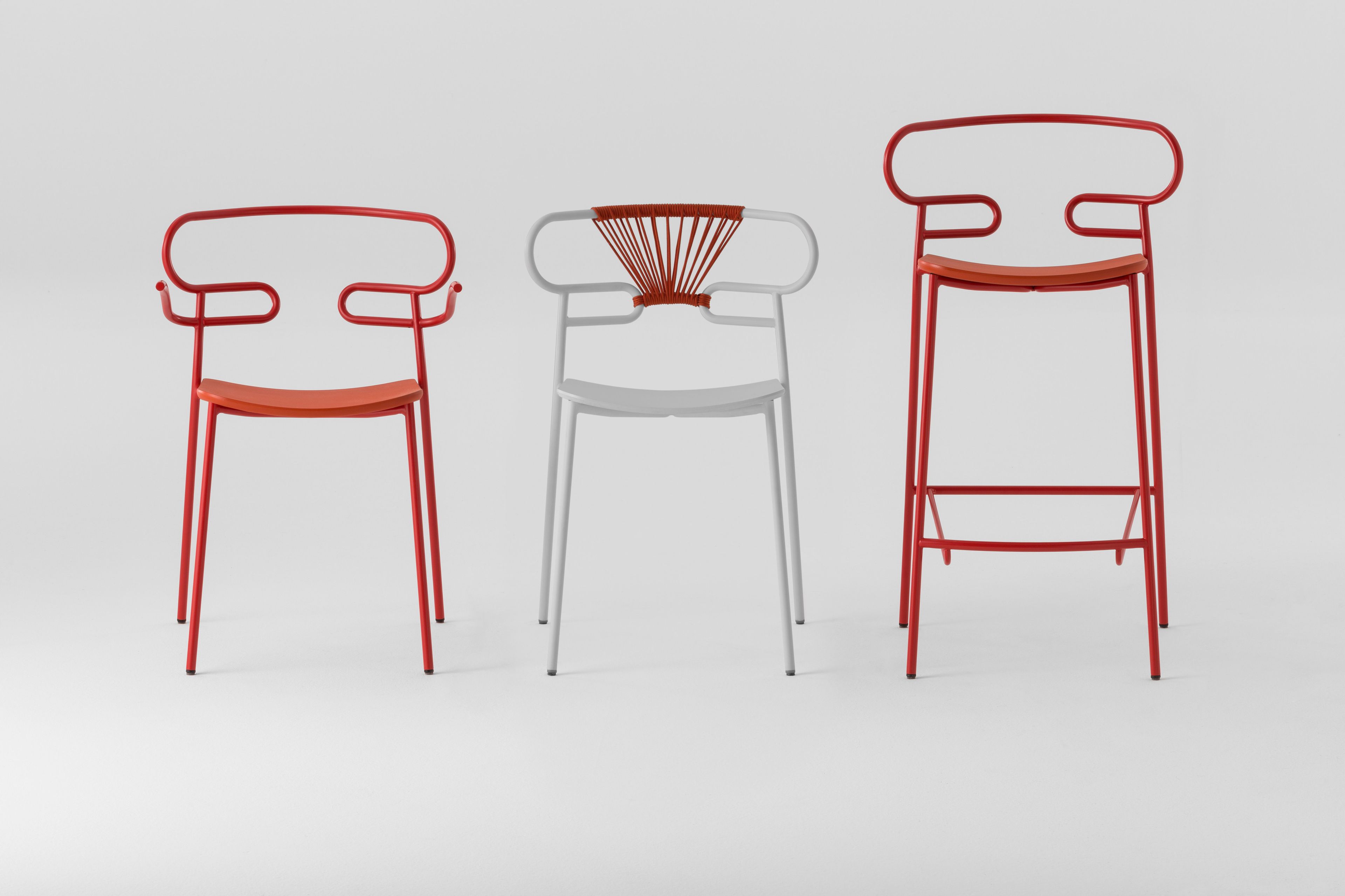 Штабелируемый стул из металла и бука TrabA' Генуя ARCH-00034509 - Вид №2