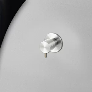 Запорный вентиль глянцевая сталь с бежевой ручкой Toki Radomonte TKI50CIL28