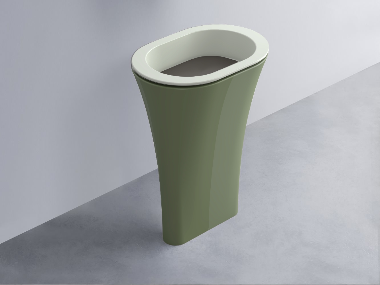 AMLA65-PM+AMPILO-FN+AMCOLO-AG Раковина Amedeo Ovale отдельностоящая cielo Enjoy + Amedeo Ceramica Cielo