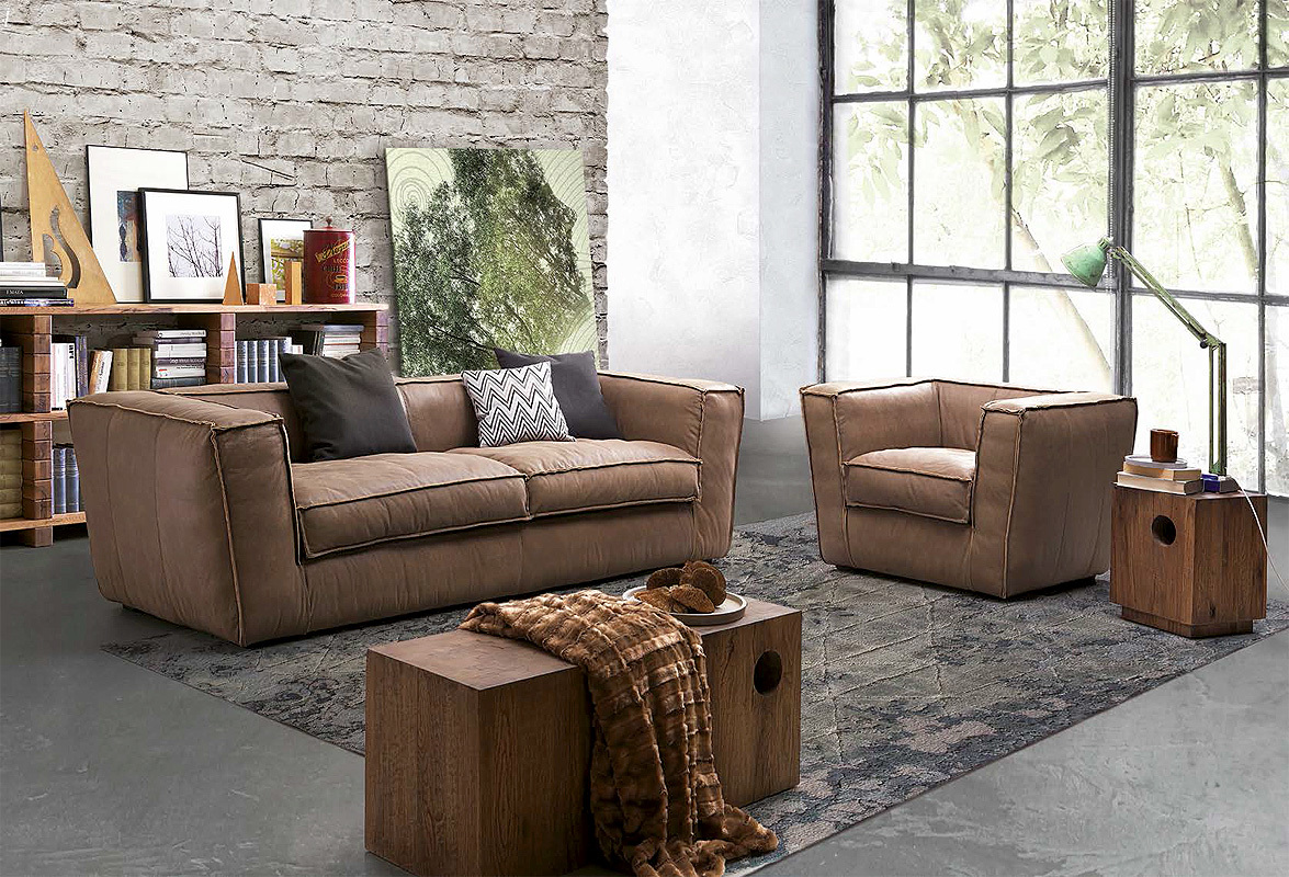 Кресло  OLIVER B PUFFED 02 Wild - Вид №1