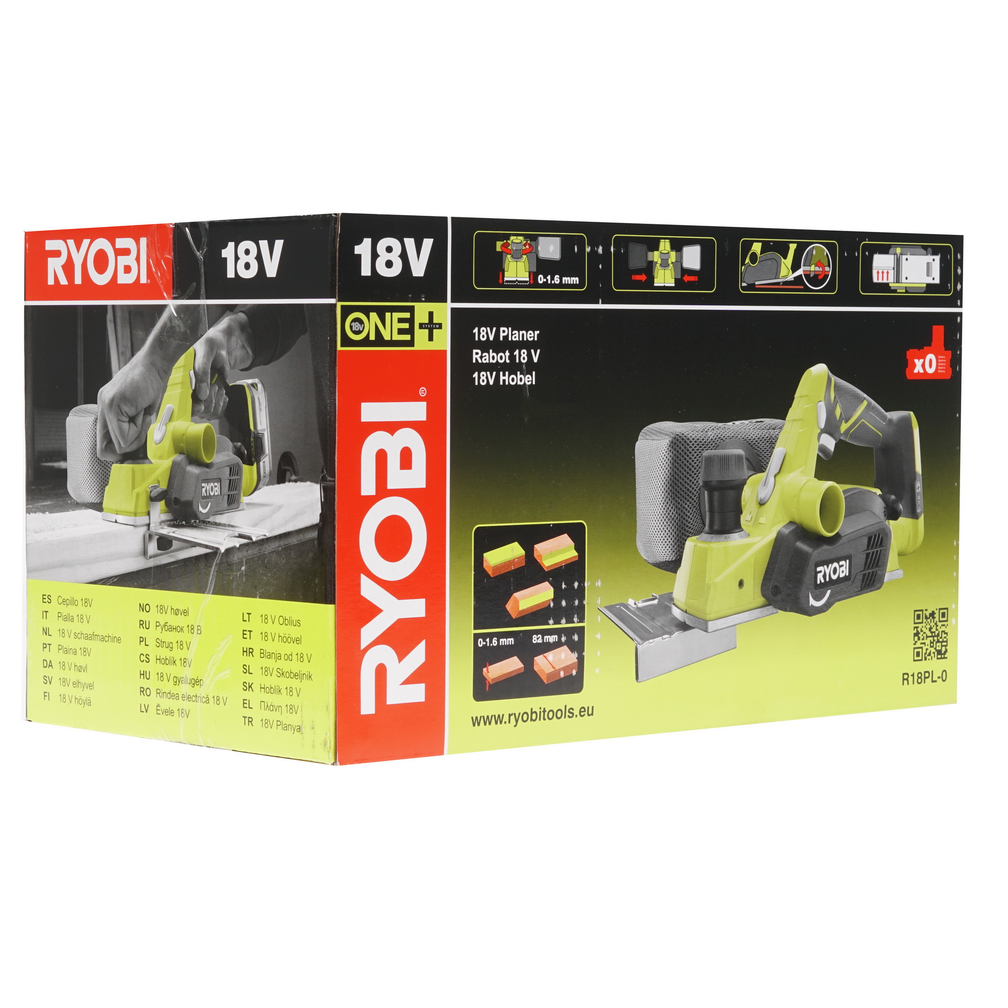 Электрорубанок Ryobi R18PL-0 ONE+ 18V  , Без ЗУ 1132814 STDN-0103194 - Вид №7