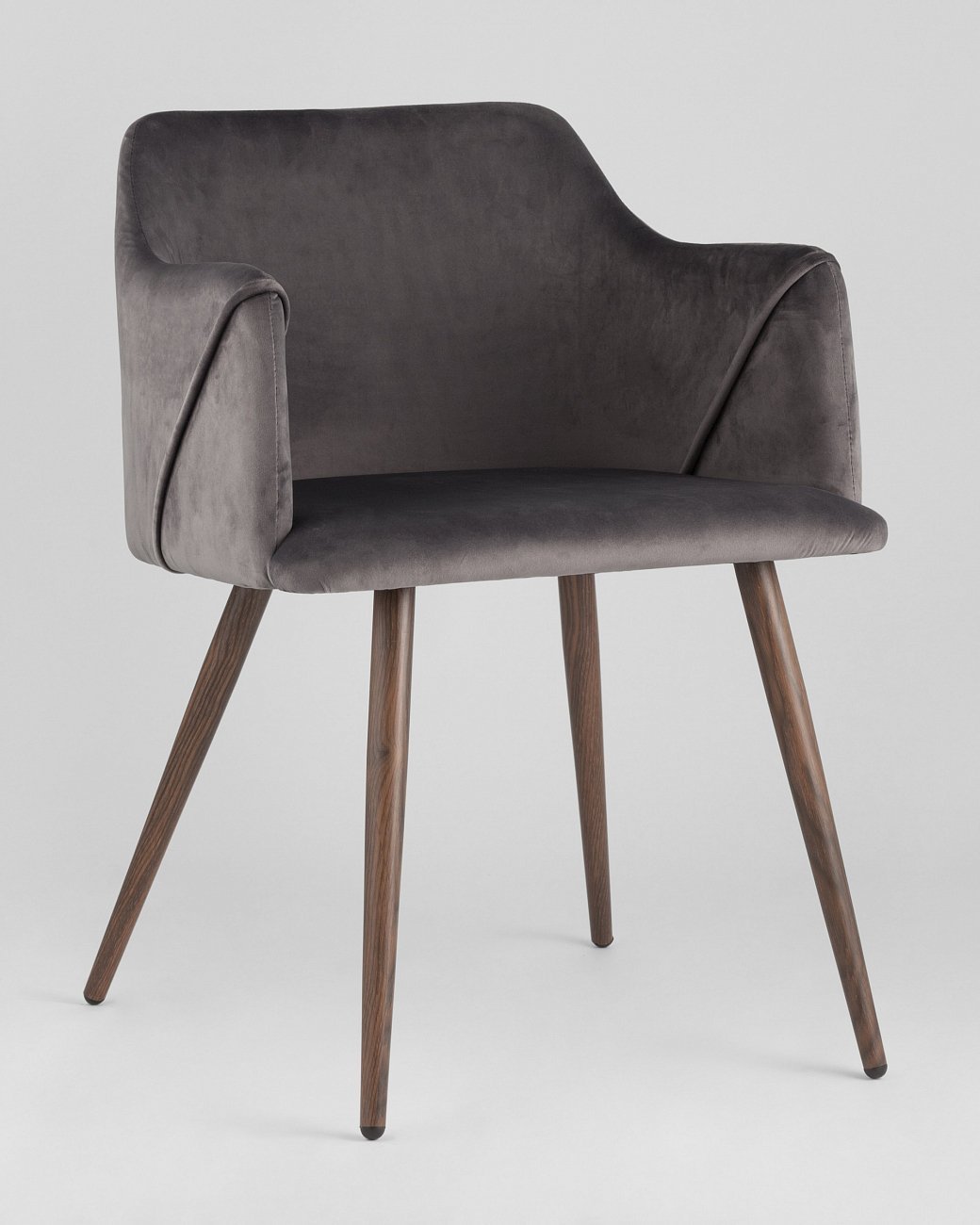 Стул со спинкой серый "Монарх" STOOL GROUP ДИЗАЙНЕРСКИЕ, ИНТЕРЬЕРНЫЕ 00-3946185 Серый  - Вид №1