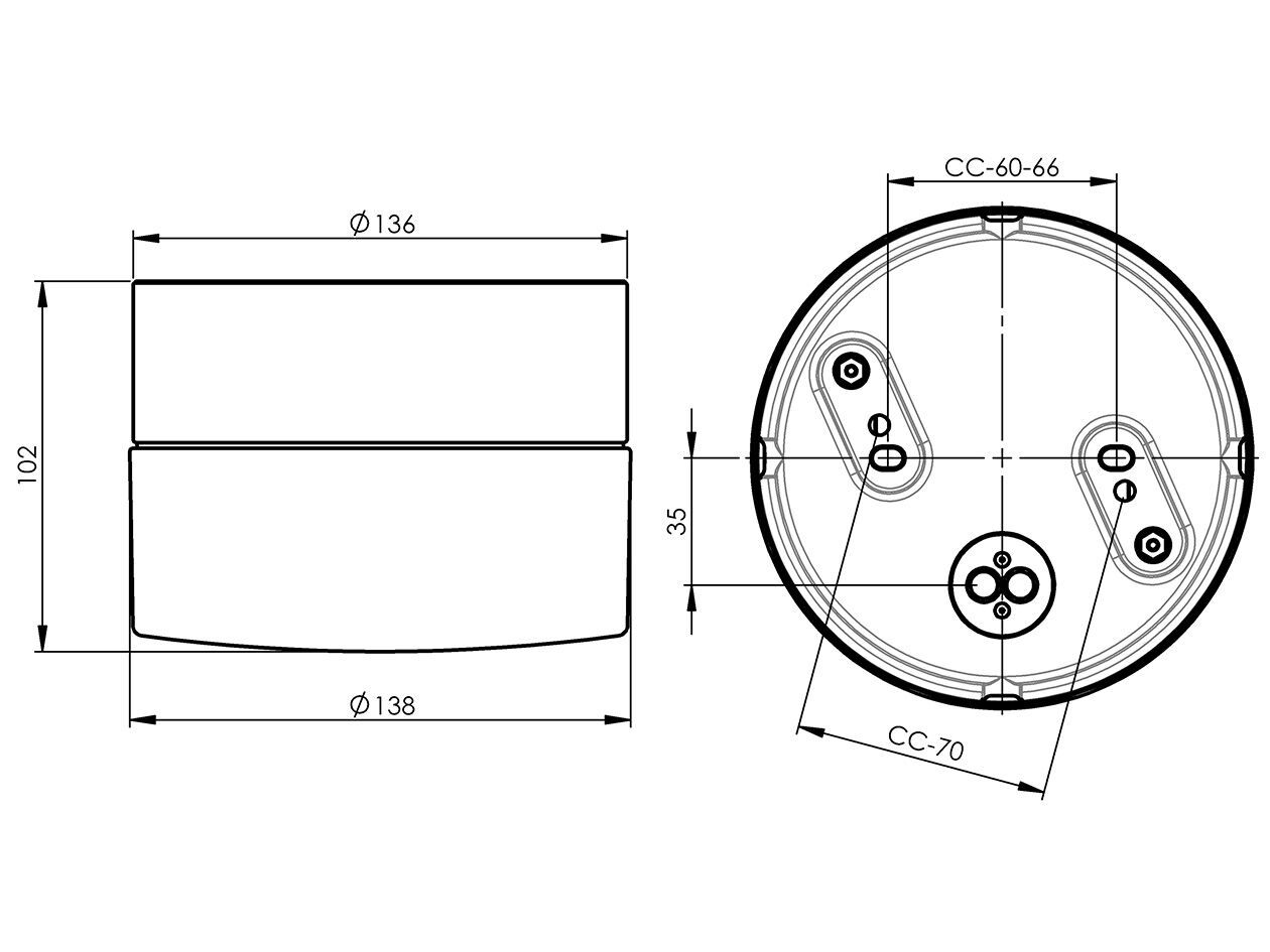 Настенный светильник / потолочный светильник из опалового стекла и фарфора Ifö Electric Opus ARCH-00078247 - Вид №4