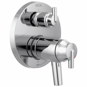 T27T859 Современный трим клапана серии TempAssure® 17T с двумя рукоятками и встроенным дивертором на 3 положения Delta Faucet Delta Хром