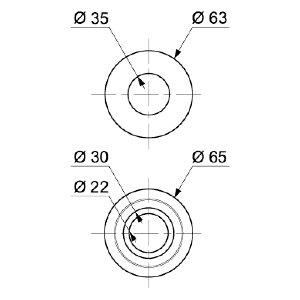 Прокладка для клапана стандартная Wirquin силикон STLM-2158638 - Вид №1