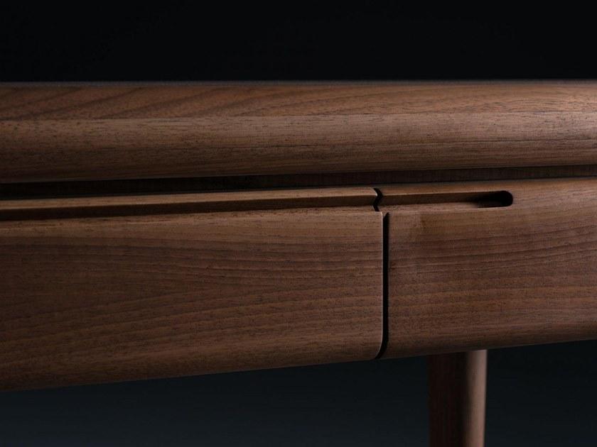 Artisan Прямоугольная консоль из массива дерева с ящиками Latus Colaxxyy  - Вид №4