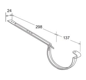 Окрашенный листовой аист для желоба 125 металлический эффект First Corporation First Plast ARCH-00033384 - Вид №2