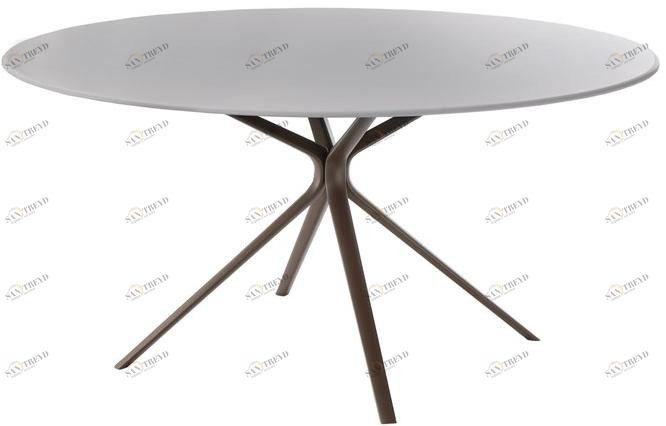 FAST Круглый садовый стол из алюминия Moai 92t14a
