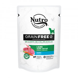 ПР0059458 Корм для щенков Ягненок с морковью пауч 85г NUTRO