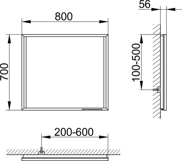 19098013503 Зеркало с подсветкой KEUCO Edition 90 - Вид №3