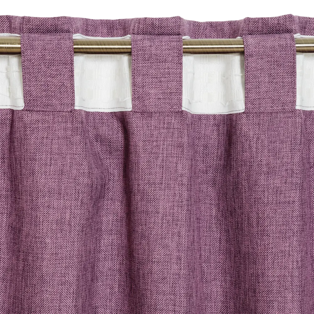 INSPIRE Looks - Фиолетовая штора из рогожки 200x260 см 82735255 STLM-1323830 - Вид №4