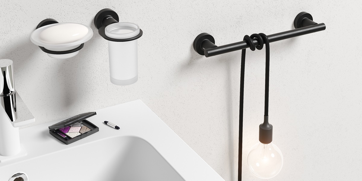 Sonia Полотенцедержатель 300 мм Tecno Project черный 166183 - Вид №1