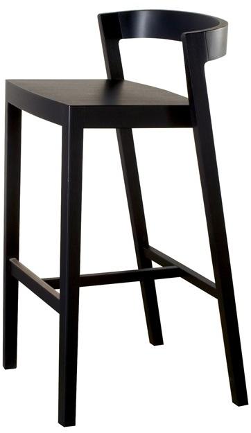 Bedont Высокий табурет из ясеня со спинкой Drive B54 802s - Вид №1