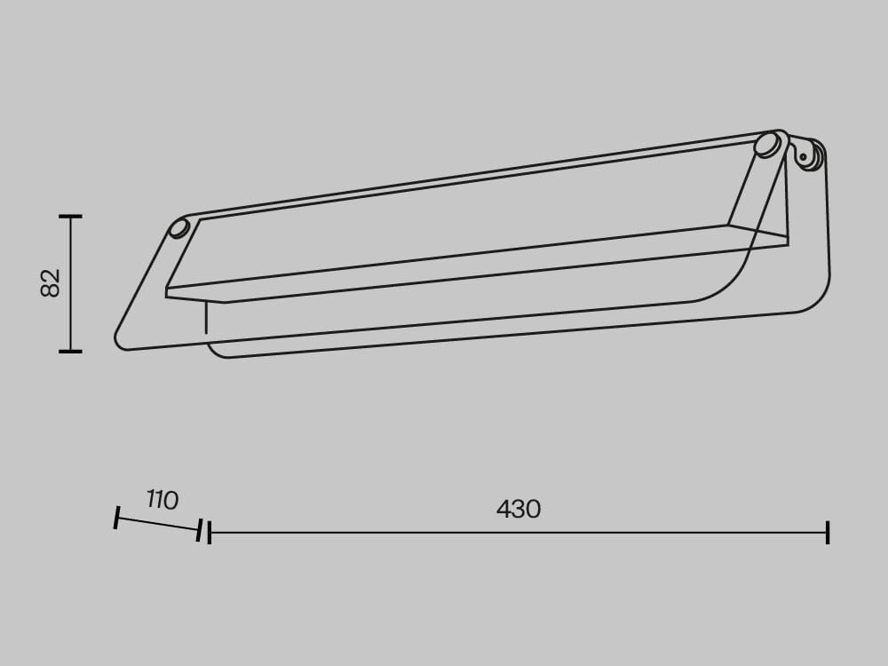 Металлический светодиодный настенный светильник Maytoni FLAT ARCH-00036350 - Вид №11