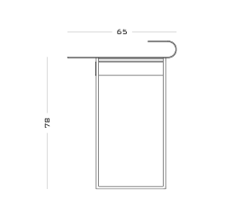 Secolo Nakamura Консоль с кожаной столешницей без выдвижных ящиков  - Вид №3