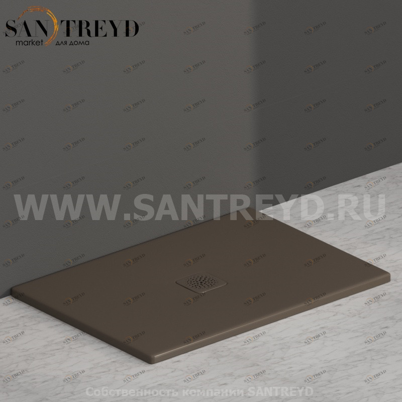 DT101CS Душевой поддон 100x70 керамический Globo Ceramica Globo DOCCIATRE