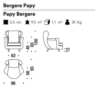 Moroso Кресло Bergere с подлокотниками Timeless sun-id-1366401 - Вид №6