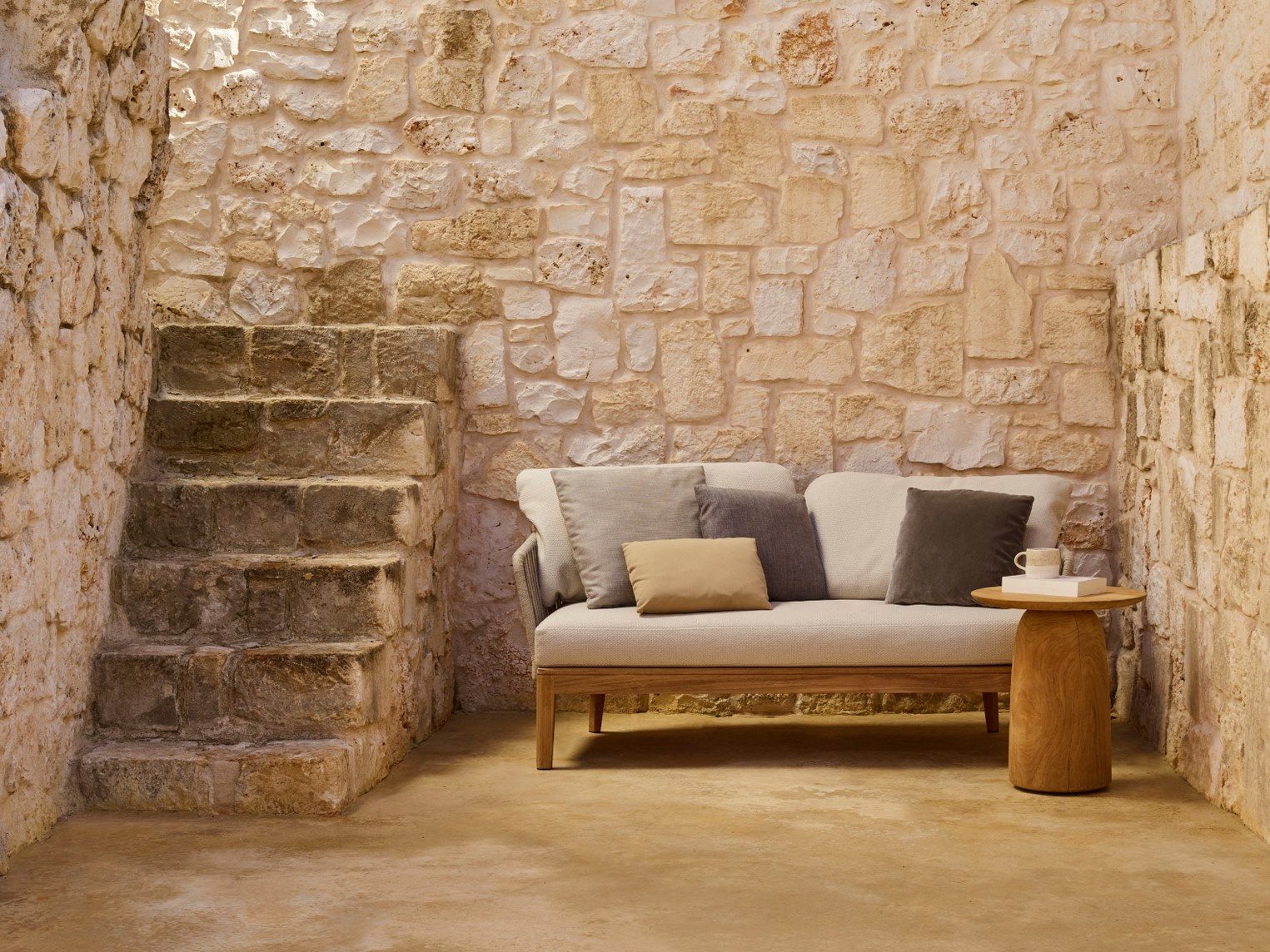 2-местный тканевый мягкий садовый диван TRIBÙ Mood ARCH-00078198 - Вид №5