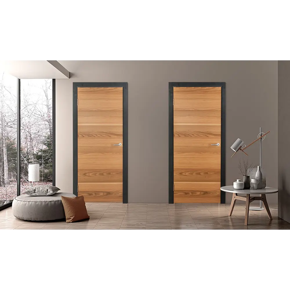 Комплект двери Loft глухая 70x200 см шпон цвет дуб рустик без доборов МАРИО РИОЛИ STLM-2113982 - Вид №1