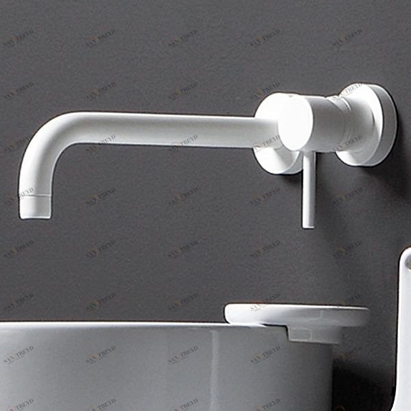 Смеситель для раковины настенный Olympia Ceramica Ukiyo-E белый матовый U6520BM