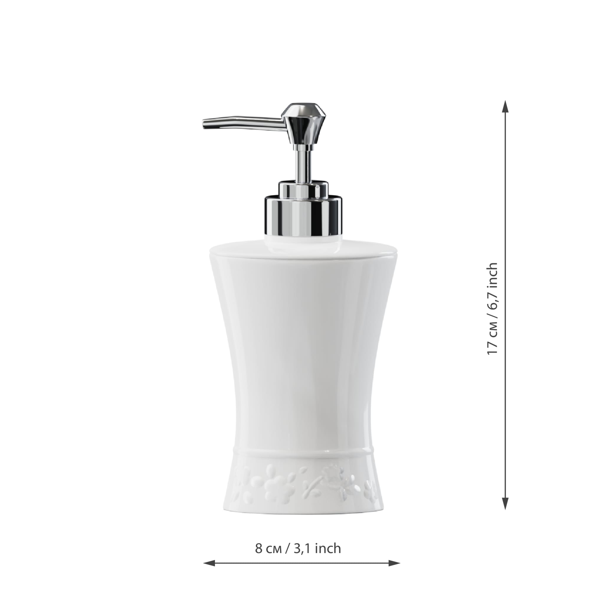 84730553 Дозатор для жидкого мыла Venice цвет белый нет Santreyd  - Вид №4