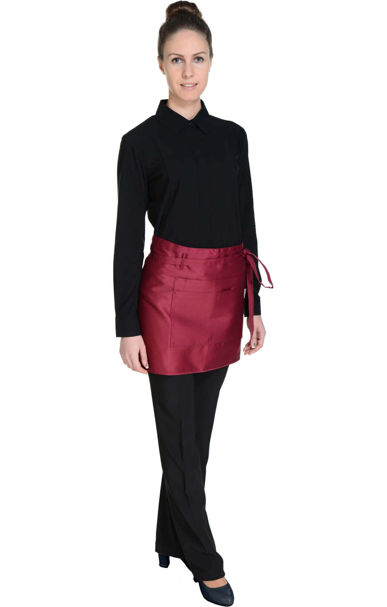 59926 Фартук  укороченный, цвет burgundy BARISTA  Одежда для официантов  размер  - Вид №14