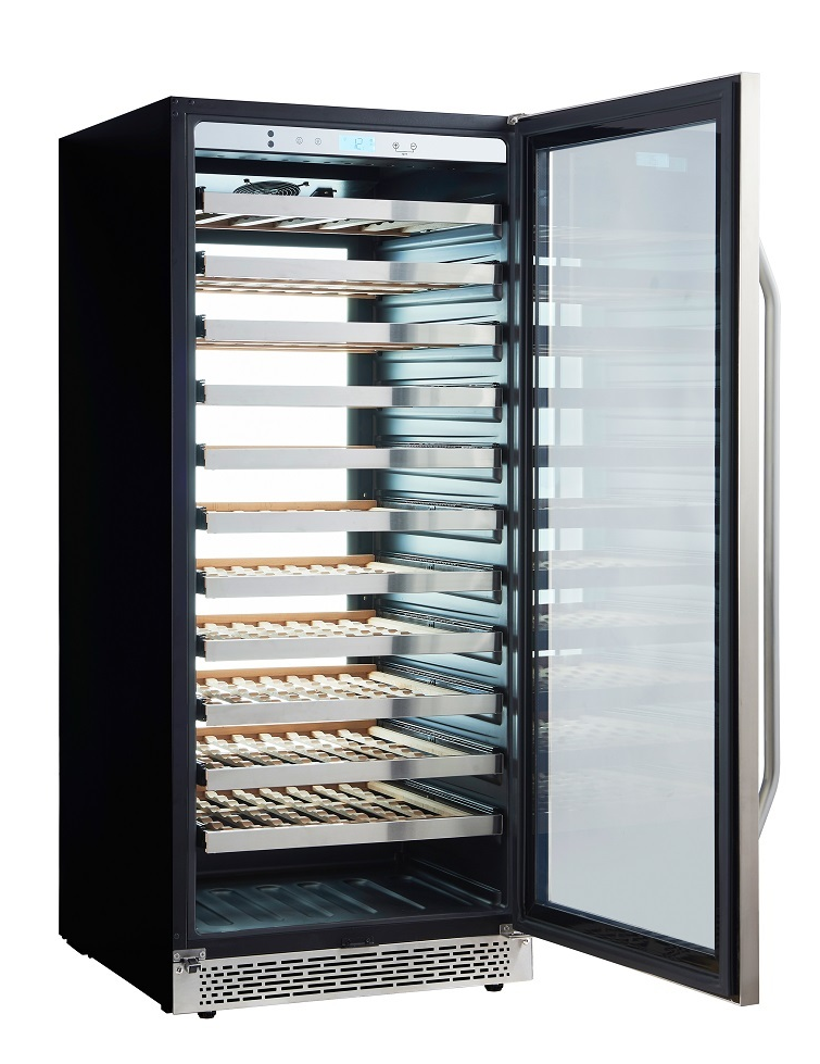 9189163 Винный шкаф Cavanova CV102-1TL серебристый STDN-0028242 - Вид №7