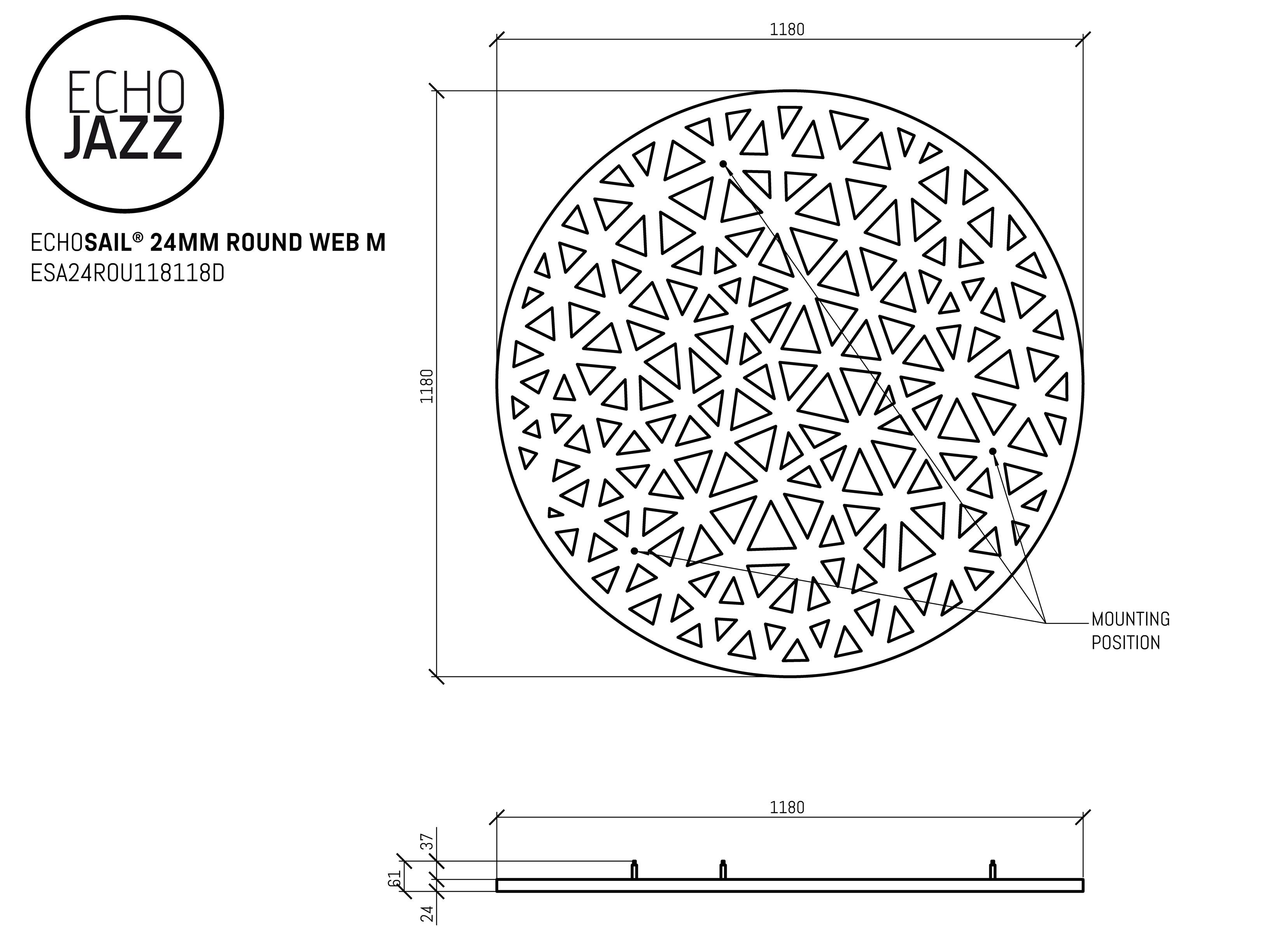 Акустическая подвесная панель из ПЭТ ECHOJAZZ ECHOSAIL® ARCH-00062331 - Вид №18