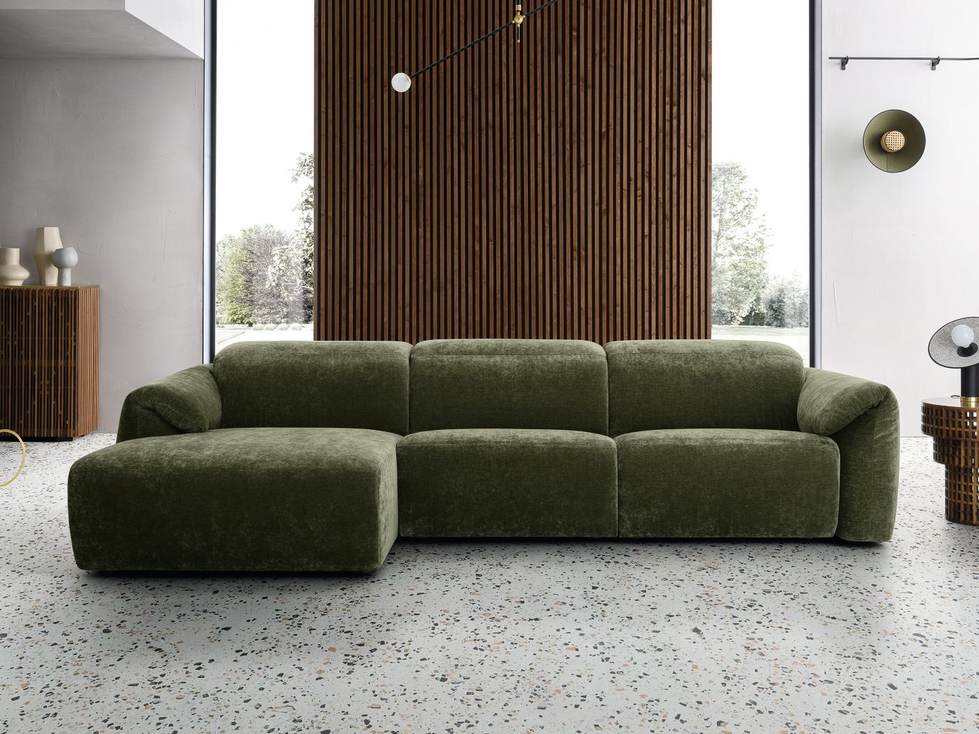 3-местный тканевый диван с полуостровом Felis Softliving ARCH-00046948