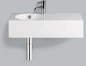 4239200400 Умывальник, wt.ic600h.l, белая, для простого ухода Alape серия IC