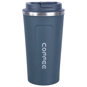 Термокружка 510 мл металлическая колба цвет синий